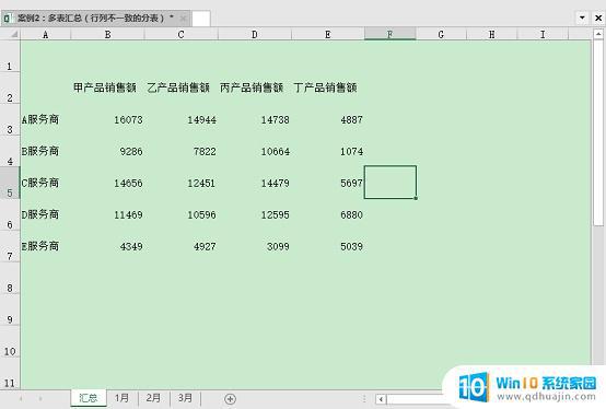 excel不同文件表格数据求和 Excel跨表求和公式