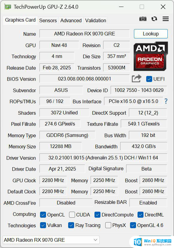AMD Radeon RX 9070 GRE首发评测：光追性能显著提升，主打高性价比