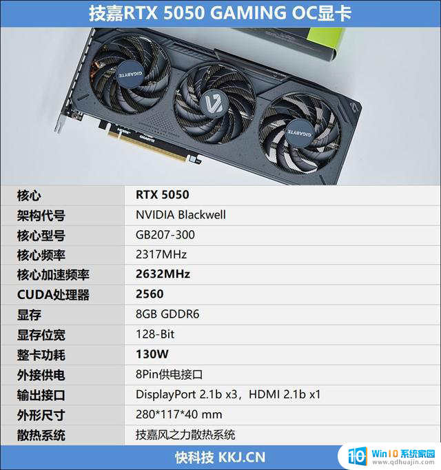 技嘉RTX 5050 GAMING OC显卡评测：全新DLSS 4技术的RTX 4060性能升级